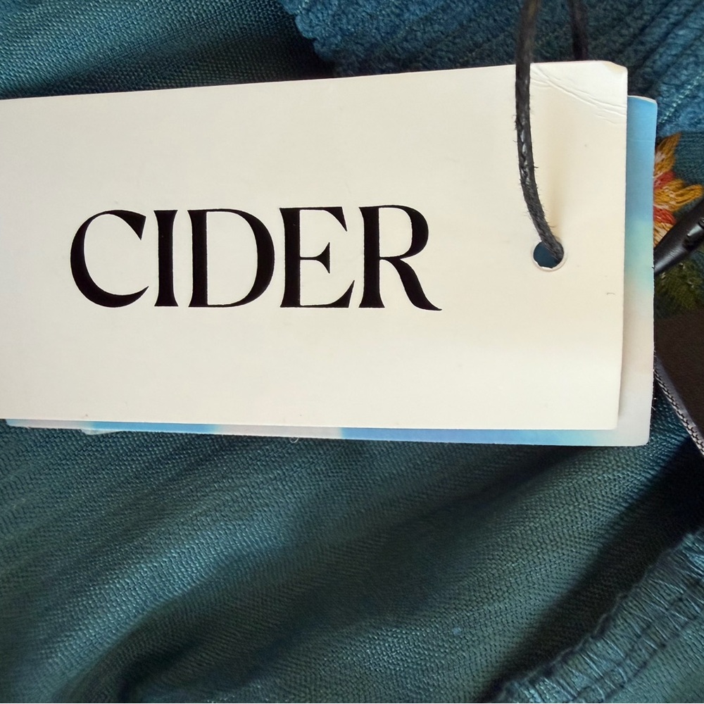 Cider Corduroy Floral Embroidered Mini Dress NWT S - Picture 6 of 9